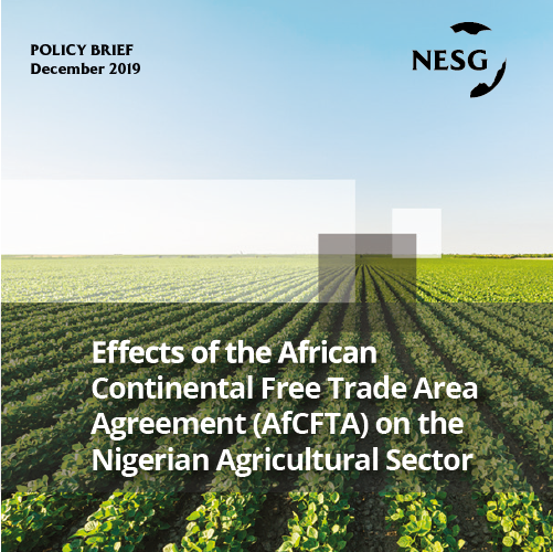 Effects of the African Continental Free Trade Area Agreement (AfCFTA) on the Nigerian Agricultural Sector